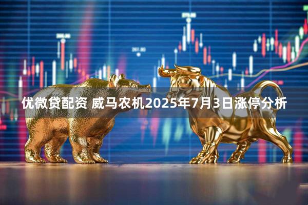 优微贷配资 威马农机2025年7月3日涨停分析